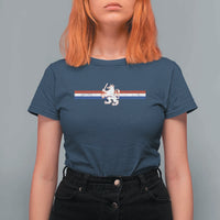 Nederland Dutch Republic Lion Vintage Holland Flag T Shirt For Women