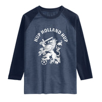 Netherlands Hup Holland Hup Dutch Lion Nederlands Fan Raglan Shirt