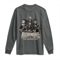 Rushmore 250th Birthday Tour Long Sleeve Shirt Funny Presidents Rockstar Music