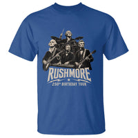 Rushmore 250th Birthday Tour T Shirt Funny Presidents Rockstar Music