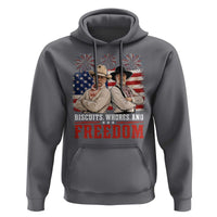 Biscuits Whores And Freedom Funny Western Cowboy 4th of July Hoodie