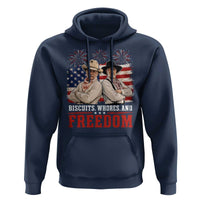 Biscuits Whores And Freedom Funny Western Cowboy 4th of July Hoodie
