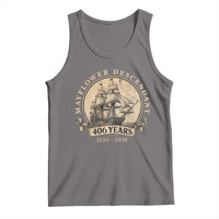 Mayflower Descendant Tank Top 406 Years Pilgrim Fathers Thanksgiving History