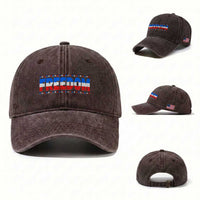 Freedom Funny 4th of July Couple Matching Washed Cotton Baseball Cap