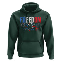 Freedom Funny 4th of July Couple Matching Hoodie US Fireworks