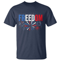Freedom Funny 4th of July Couple Matching T Shirt US Fireworks