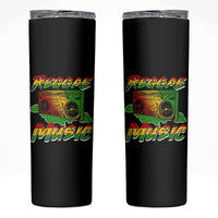 Reggae Music Skinny Tumbler Rastafari Rasta Jamaica Boombox - Wonder Print Shop