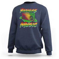 Reggae Music Sweatshirt Rastafari Rasta Jamaica Boombox - Wonder Print Shop