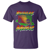 Reggae Music T Shirt Rastafari Rasta Jamaica Boombox - Wonder Print Shop