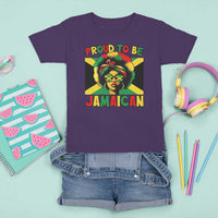 Proud To Be Jamaican T Shirt For Kid Jamaica Pride Flag Girl Sunglasses - Wonder Print Shop