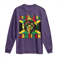 Proud To Be Jamaican Long Sleeve Shirt Jamaica Pride Flag Girl Sunglasses - Wonder Print Shop