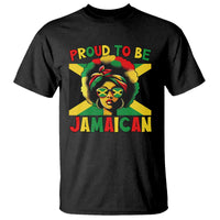 Proud To Be Jamaican T Shirt Jamaica Pride Flag Girl Sunglasses - Wonder Print Shop
