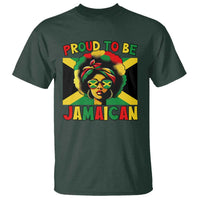 Proud To Be Jamaican T Shirt Jamaica Pride Flag Girl Sunglasses - Wonder Print Shop