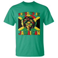 Proud To Be Jamaican T Shirt Jamaica Pride Flag Girl Sunglasses - Wonder Print Shop