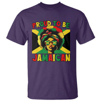 Proud To Be Jamaican T Shirt Jamaica Pride Flag Girl Sunglasses - Wonder Print Shop