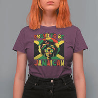 Proud To Be Jamaican T Shirt For Women Jamaica Pride Flag Girl Sunglasses - Wonder Print Shop