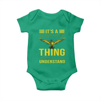 It's A Jamaican Thing Yuh Nah Guh Understand Baby Onesie Jamaica Hummingbird - Wonder Print Shop