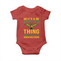 It's A Jamaican Thing Yuh Nah Guh Understand Baby Onesie Jamaica Hummingbird - Wonder Print Shop