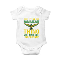 It's A Jamaican Thing Yuh Nah Guh Understand Baby Onesie Jamaica Hummingbird - Wonder Print Shop