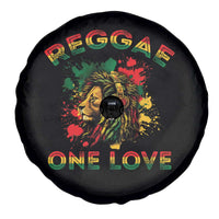Reggae One Love Spare Tire Cover Rasta Music Jamaican Pride Headphones Lion - Wonder Print Shop