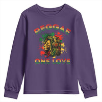 Reggae One Love Youth Sweatshirt Rasta Music Jamaican Pride Headphones Lion - Wonder Print Shop