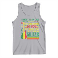 Rasta Reggae Music Tank Top Funny I Might Look Like I'm Listening But I'm Playing My Guitar - Wonder Print Shop