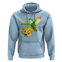 Proud Jamaican Hoodie Jamaica Flag Hummingbird Hibiscus - Wonder Print Shop