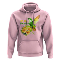 Proud Jamaican Hoodie Jamaica Flag Hummingbird Hibiscus - Wonder Print Shop