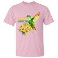 Proud Jamaican T Shirt Jamaica Flag Hummingbird Hibiscus - Wonder Print Shop