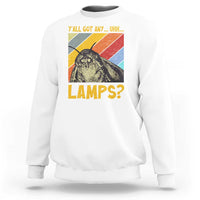 Funny Moth Sweatshirt Y'all Got Any Lamps Insect Meme - Wonder Print Shop