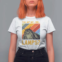Funny Moth T Shirt For Women Y'all Got Any Lamps Insect Meme - Wonder Print Shop