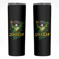 Proud Jamaican Gyal Skinny Tumbler Afro Black Girls Jamaica Flag - Wonder Print Shop