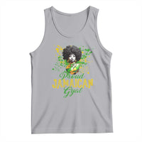 Proud Jamaican Gyal Tank Top Afro Black Girls Jamaica Flag - Wonder Print Shop