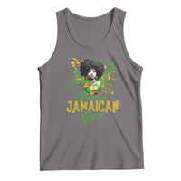 Proud Jamaican Gyal Tank Top Afro Black Girls Jamaica Flag - Wonder Print Shop