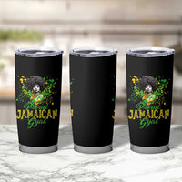 Proud Jamaican Gyal Tumbler Cup Afro Black Girls Jamaica Flag - Wonder Print Shop