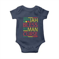 Who Jah Bless No Man Curse Baby Onesie Jamaica Flag Rasta Reggae Roots - Wonder Print Shop