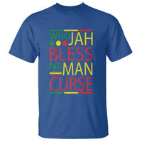 Who Jah Bless No Man Curse T Shirt Jamaica Flag Rasta Reggae Roots - Wonder Print Shop