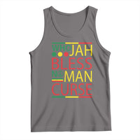 Who Jah Bless No Man Curse Tank Top Jamaica Flag Rasta Reggae Roots - Wonder Print Shop