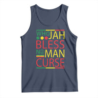 Who Jah Bless No Man Curse Tank Top Jamaica Flag Rasta Reggae Roots - Wonder Print Shop