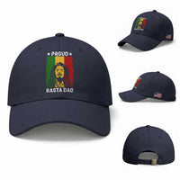 Proud Rasta Dad Baseball Cap Rastafarian Jamaica Father's Day