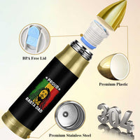 Proud Rasta Dad Bullet Tumbler Rastafarian Jamaica Father's Day - Wonder Print Shop