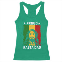 Proud Rasta Dad Racerback Tank Top Rastafarian Jamaica Father's Day - Wonder Print Shop