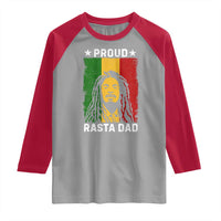 Proud Rasta Dad Raglan Shirt Rastafarian Jamaica Father's Day - Wonder Print Shop