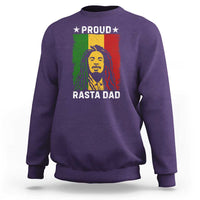Proud Rasta Dad Sweatshirt Rastafarian Jamaica Father's Day - Wonder Print Shop