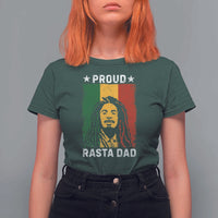 Proud Rasta Dad T Shirt For Women Rastafarian Jamaica Father's Day - Wonder Print Shop