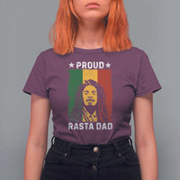Proud Rasta Dad T Shirt For Women Rastafarian Jamaica Father's Day - Wonder Print Shop