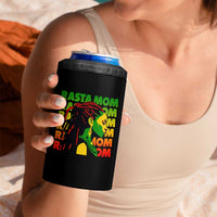 Rasta Mom 4 in 1 Can Cooler Tumbler Jamaican Black Girls Flag Dreadlocks - Wonder Print Shop