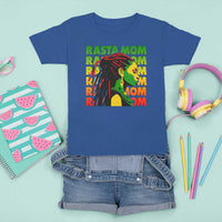 Rasta Mom T Shirt For Kid Jamaican Black Girls Flag Dreadlocks - Wonder Print Shop