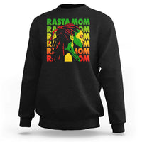 Rasta Mom Sweatshirt Jamaican Black Girls Flag Dreadlocks - Wonder Print Shop