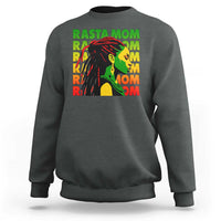 Rasta Mom Sweatshirt Jamaican Black Girls Flag Dreadlocks - Wonder Print Shop